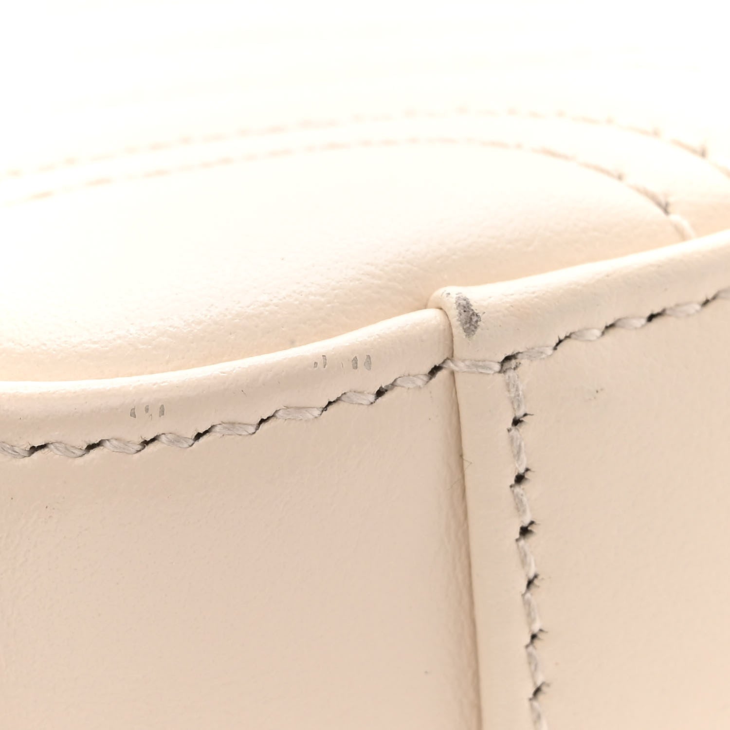 Gucci Calfskin Matelasse Mini GG Marmont Top Handle Shoulder Bag White 13 of 17