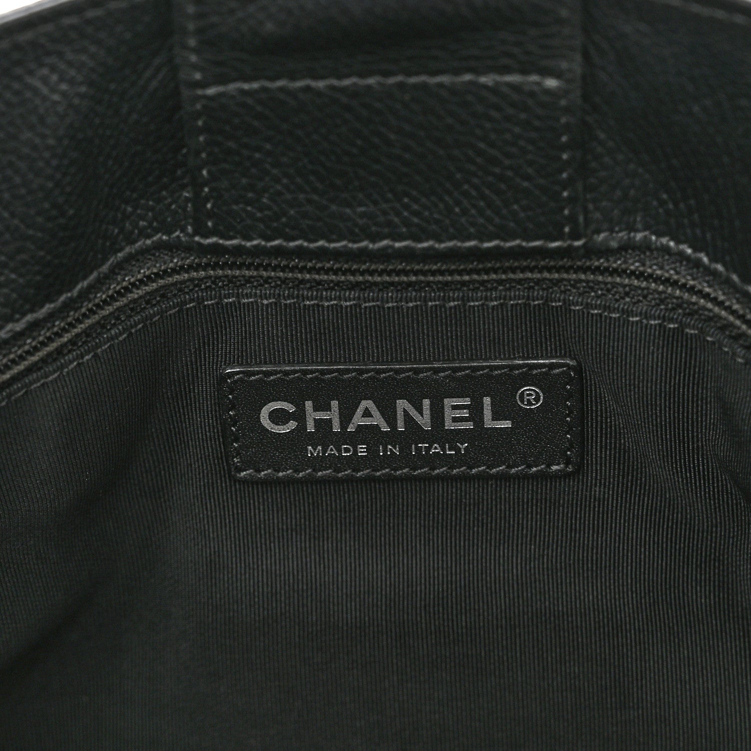 Chanel Calfskin Cerf Executive Shopper Tote Black 6 of 12
