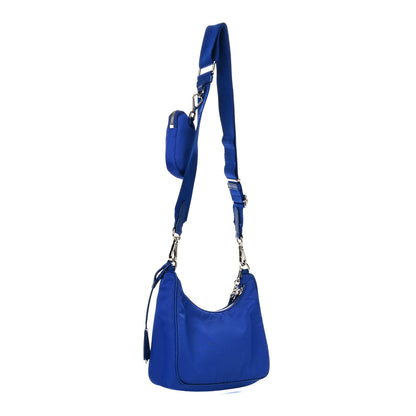 Prada Nylon Re-Edition 2005 Shoulder Bag Indaco 4 of 15