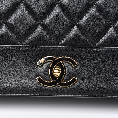 Chanel Sheepskin Quilted Vintage Mademoiselle Flap Black 20 of 22