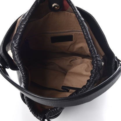 Burberry Grainy Calfskin Medium Susanna Hobo Black 5 of 8