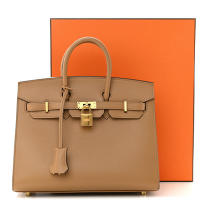 Hermes Madame Calfskin Birkin Sellier 25 Chai 11 of 11