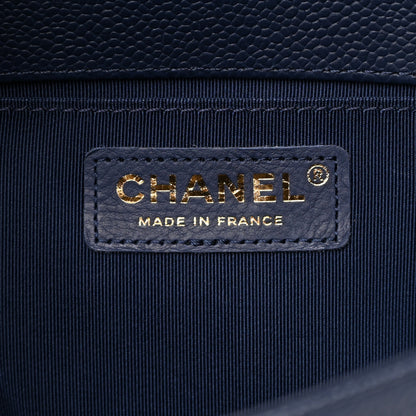 Chanel Caviar Quilted Medium Boy Flap Navy 6 of 15