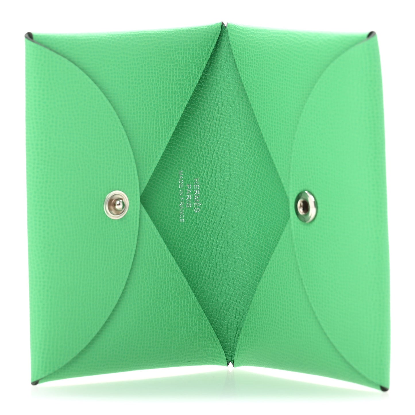 Madame Calfskin Calvi Card Case Menthe