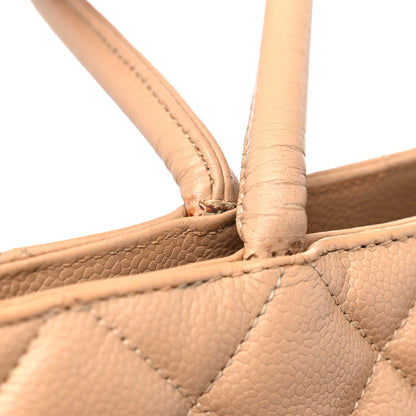 Chanel Caviar Quilted Medallion Tote Beige 23 of 24