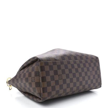 Louis Vuitton Damier Ebene Odeon Tote MM Black 3 of 9