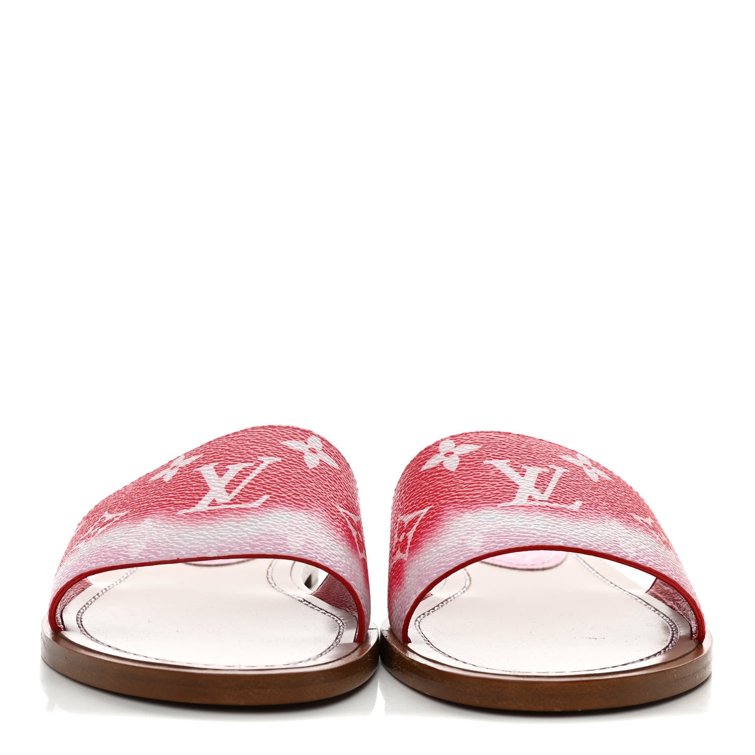 Louis Vuitton Monogram Escale Lock It Flat Mule 36 Rouge 2 of 9