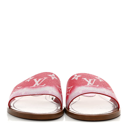 Louis Vuitton Monogram Escale Lock It Flat Mule 36 Rouge 2 of 9