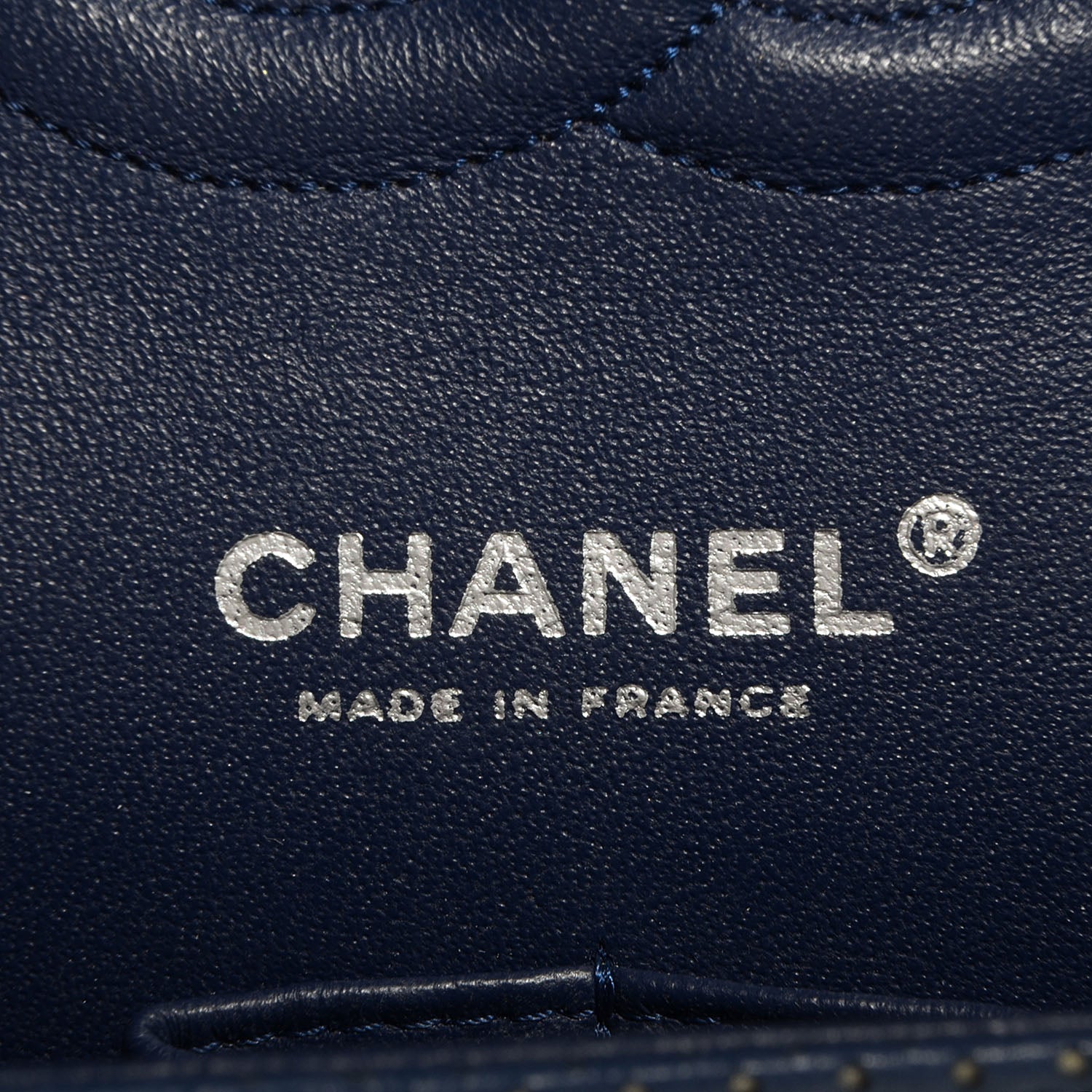Chanel Lambskin Perforated Medium Double Flap Blue 6 of 9