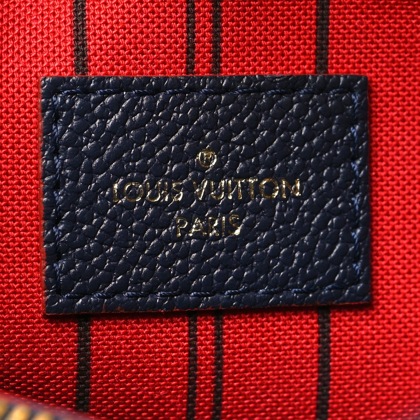 Empreinte Montaigne MM Marine Rouge