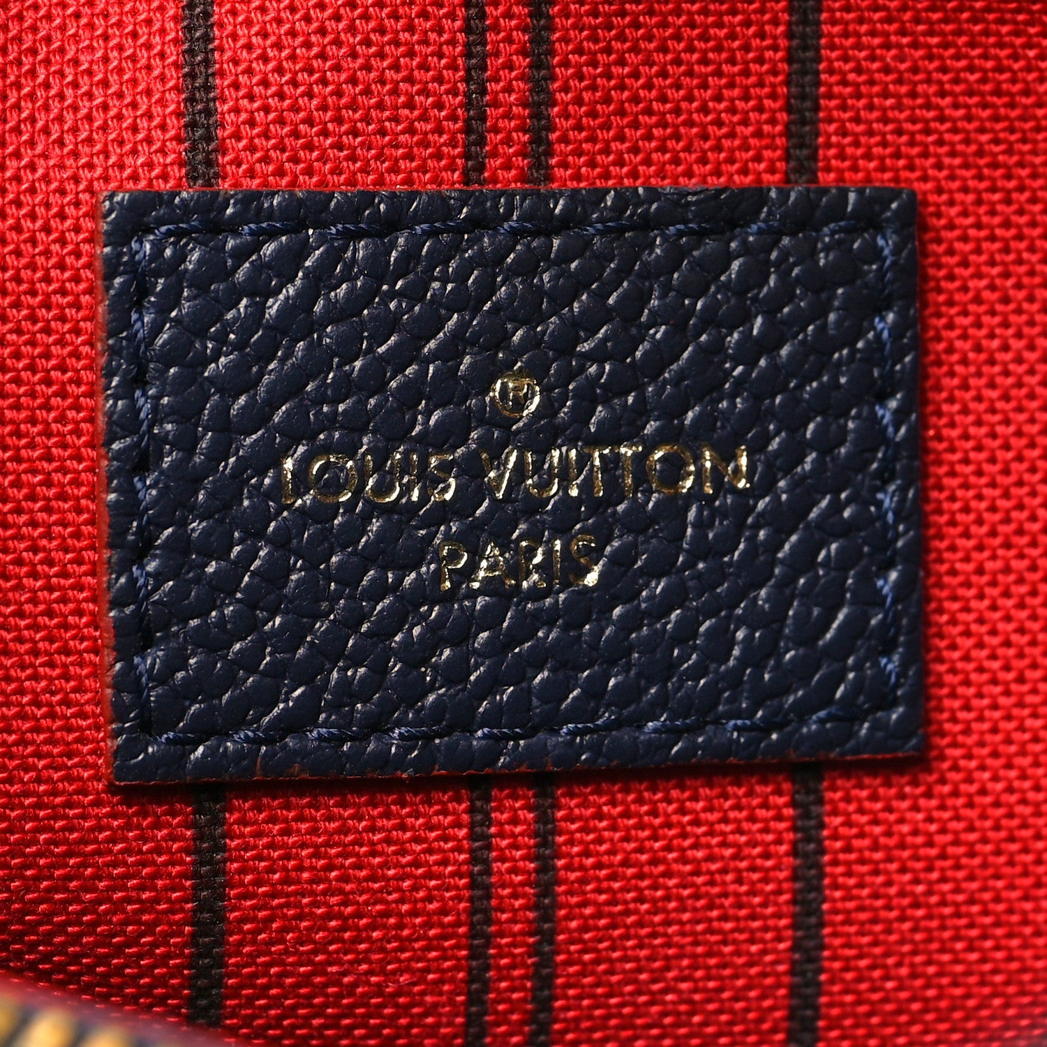 Louis Vuitton Empreinte Montaigne MM Marine Rouge 8 of 12