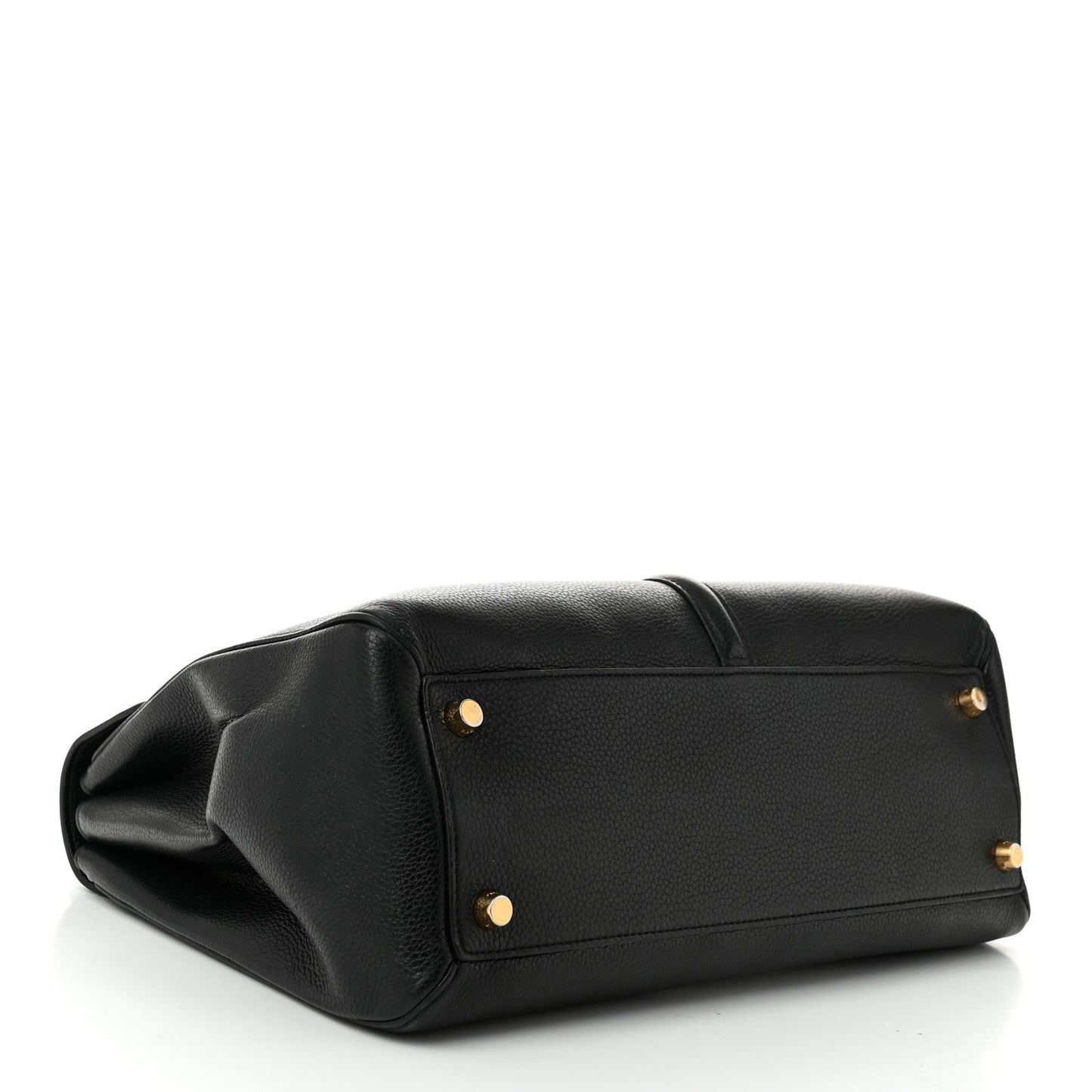 Grained Calfskin Classique 16 Top Handle Bag Black