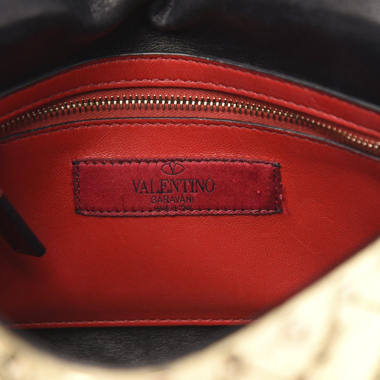 Metallic Wrinkled Lambskin Medium Rockstud Spike Shoulder Bag Mekong