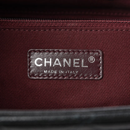 Chanel Goatskin Quilted Large Perfect Edge Shopping Tote Dark Green 11 of 17