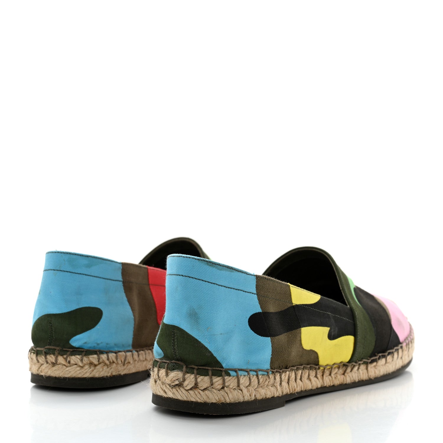 Valentino Garavani Canvas Camouflage Espadrille Flats 39 Multicolor 4 of 12