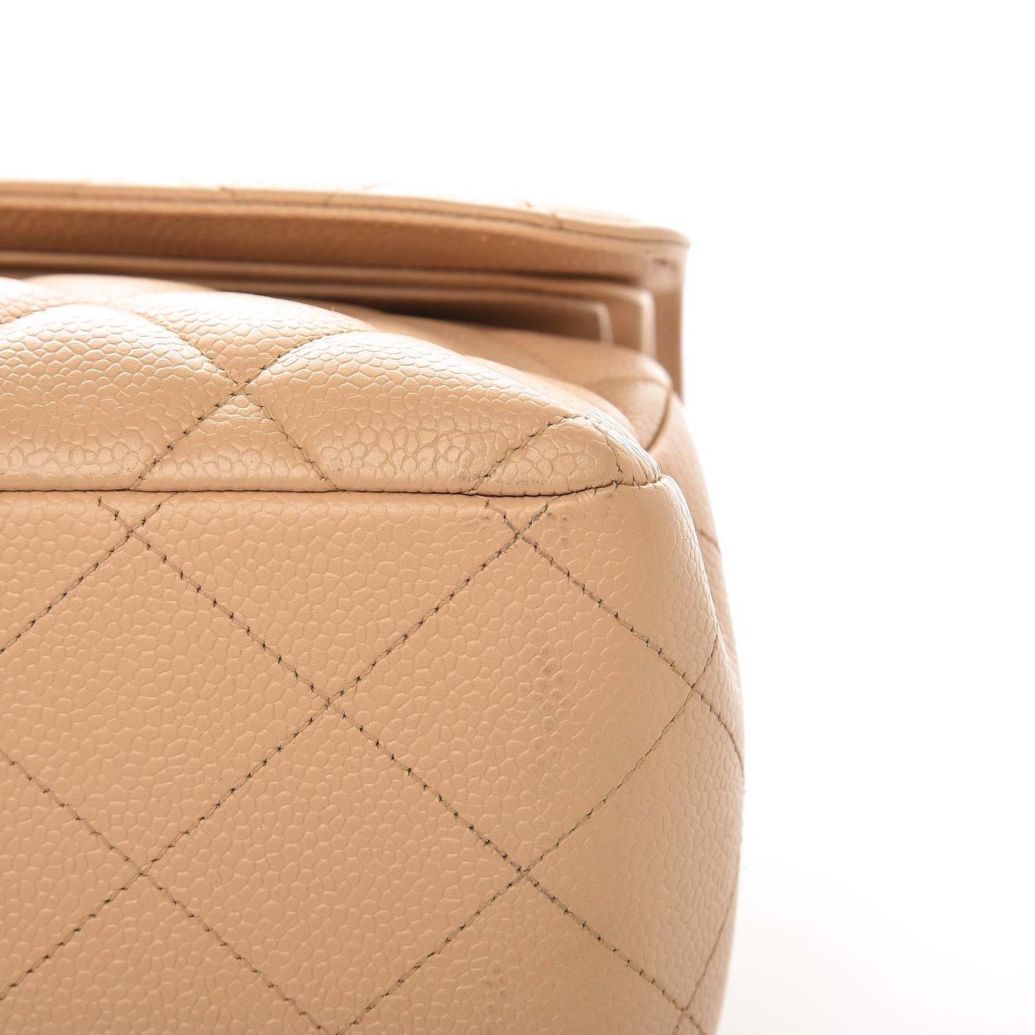 Chanel Caviar Quilted Jumbo Double Flap Beige Clair 12 of 13