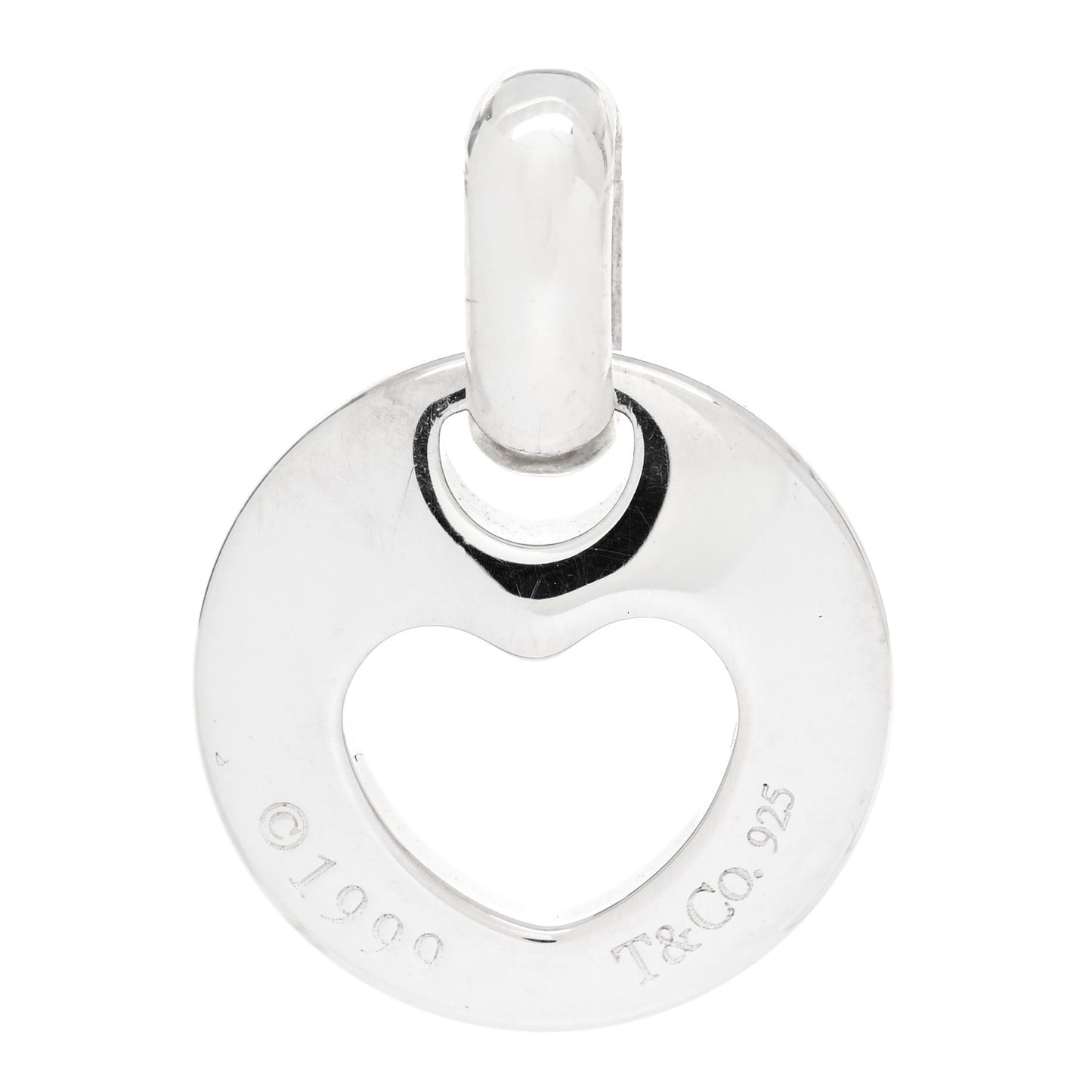 Sterling Silver Stencil Heart Pendant