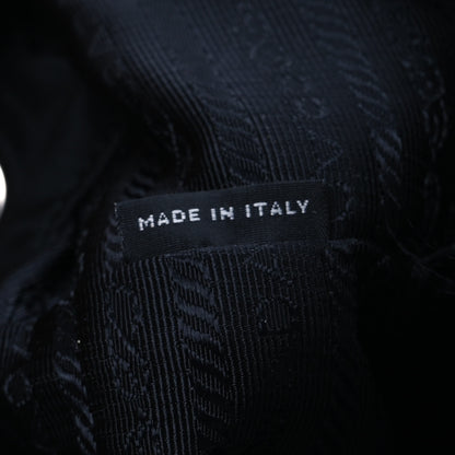 Prada Nylon New Vela Studded Backpack Black Verde 7 of 13