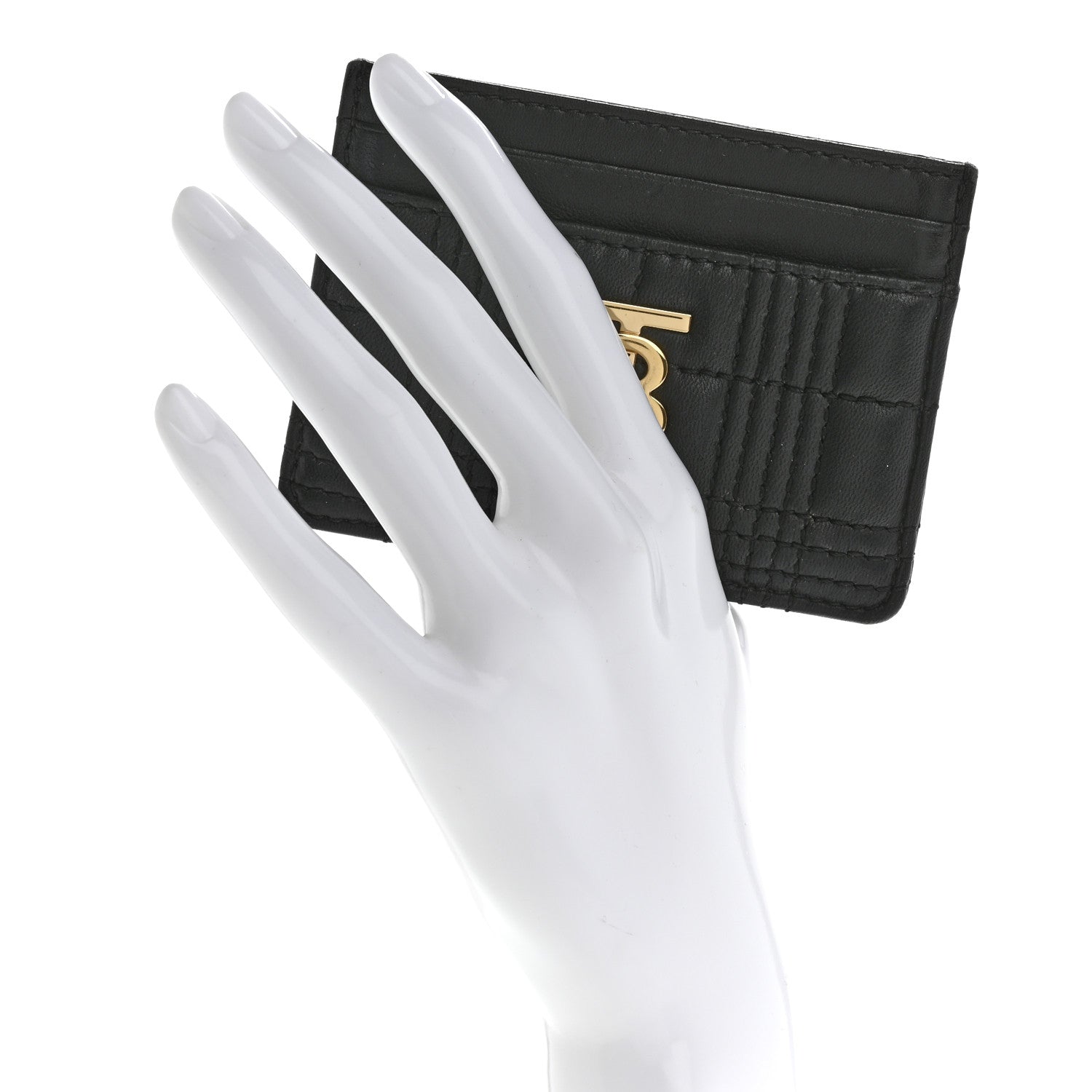 Burberry Lambskin Quilted Small Lola Card Holder Black 2 of 12
