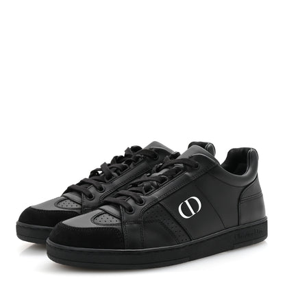 Christian Dior Calfskin Suede Logo Sneakers 36.5 Black 4 of 9