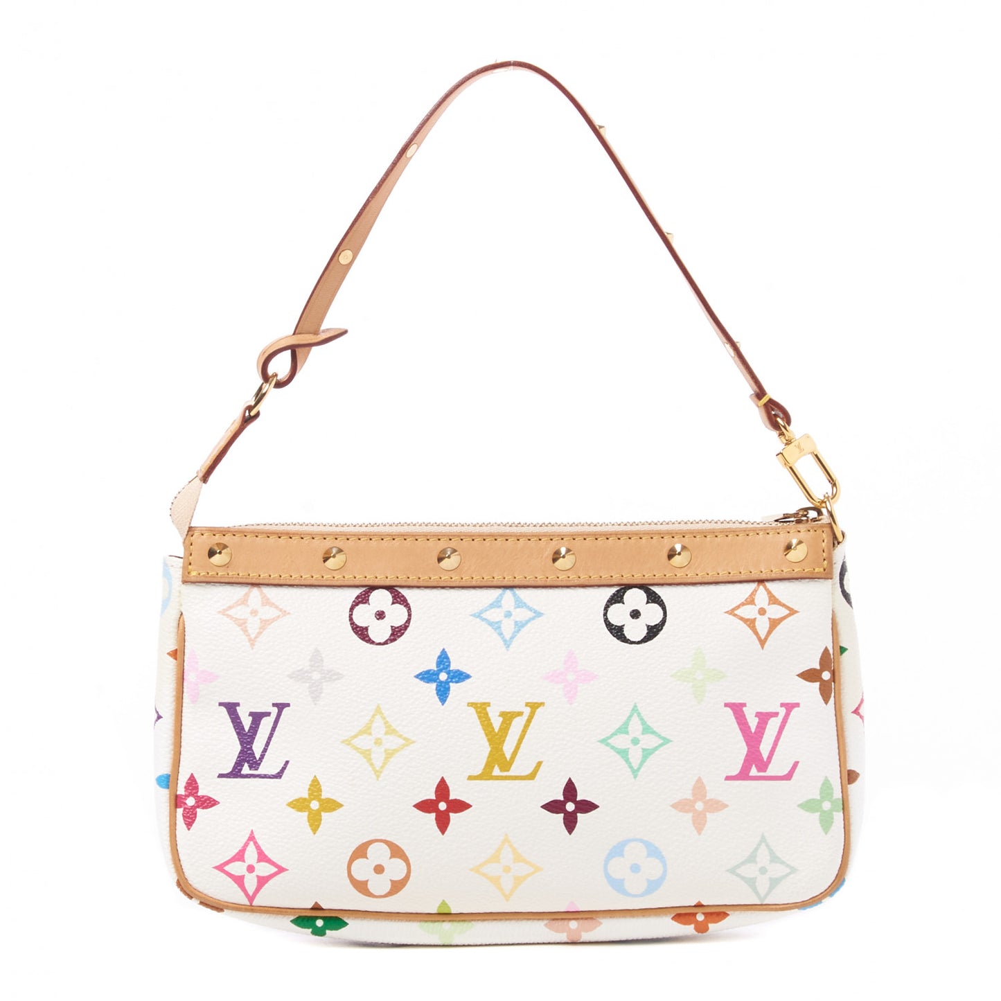 Monogram Multicolor Pochette Accessories White