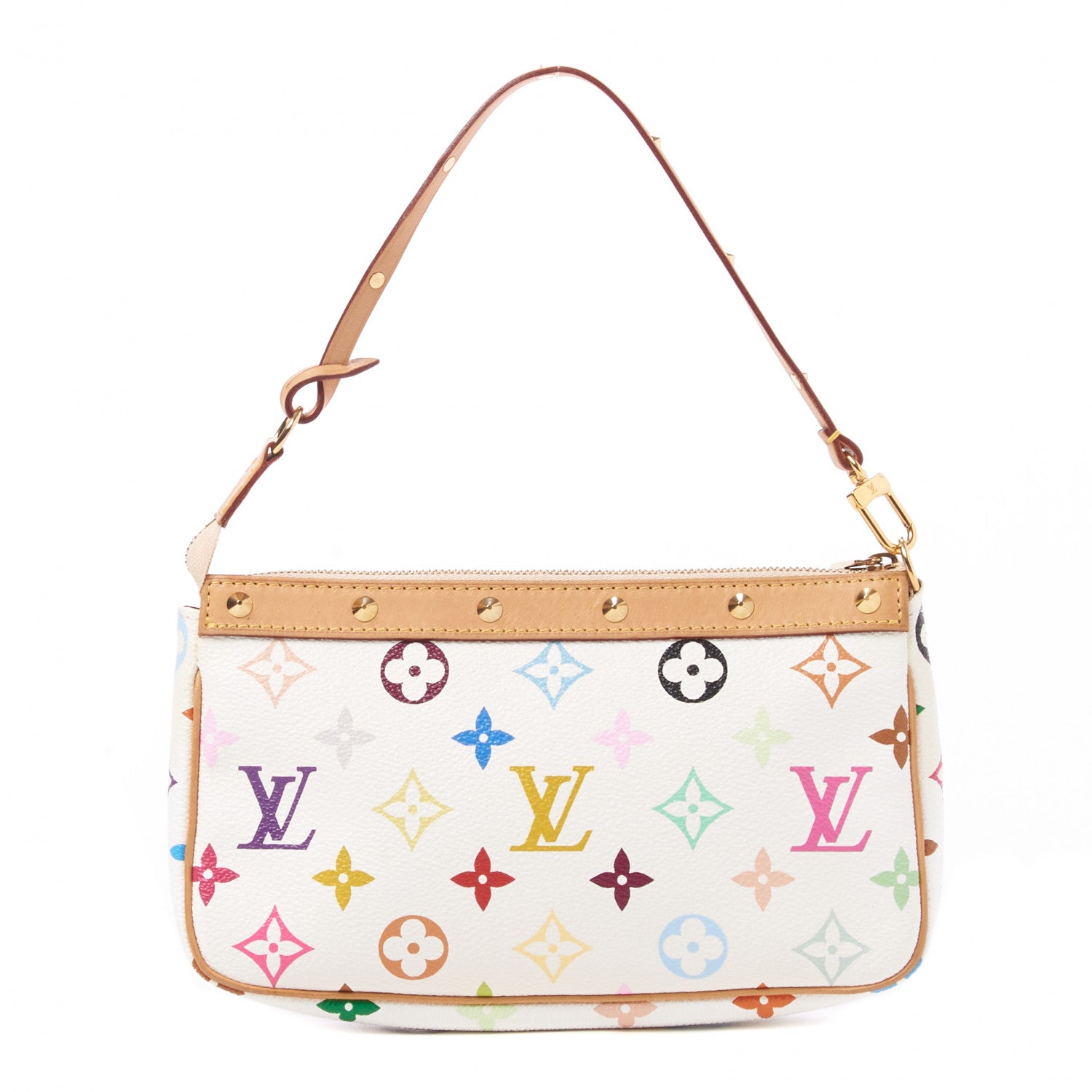 Louis Vuitton Monogram Multicolor Pochette Accessories White 1 of 7