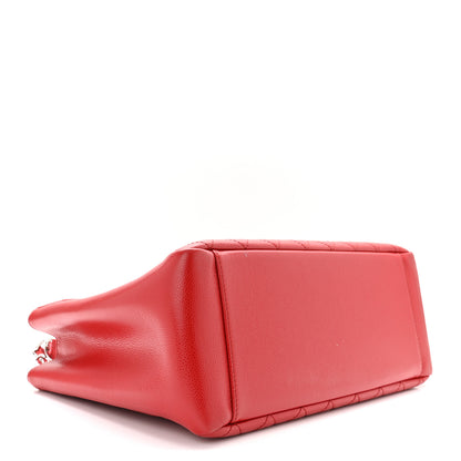 Chanel Caviar Quilted Grand Shopping Tote GST Red 4 of 11