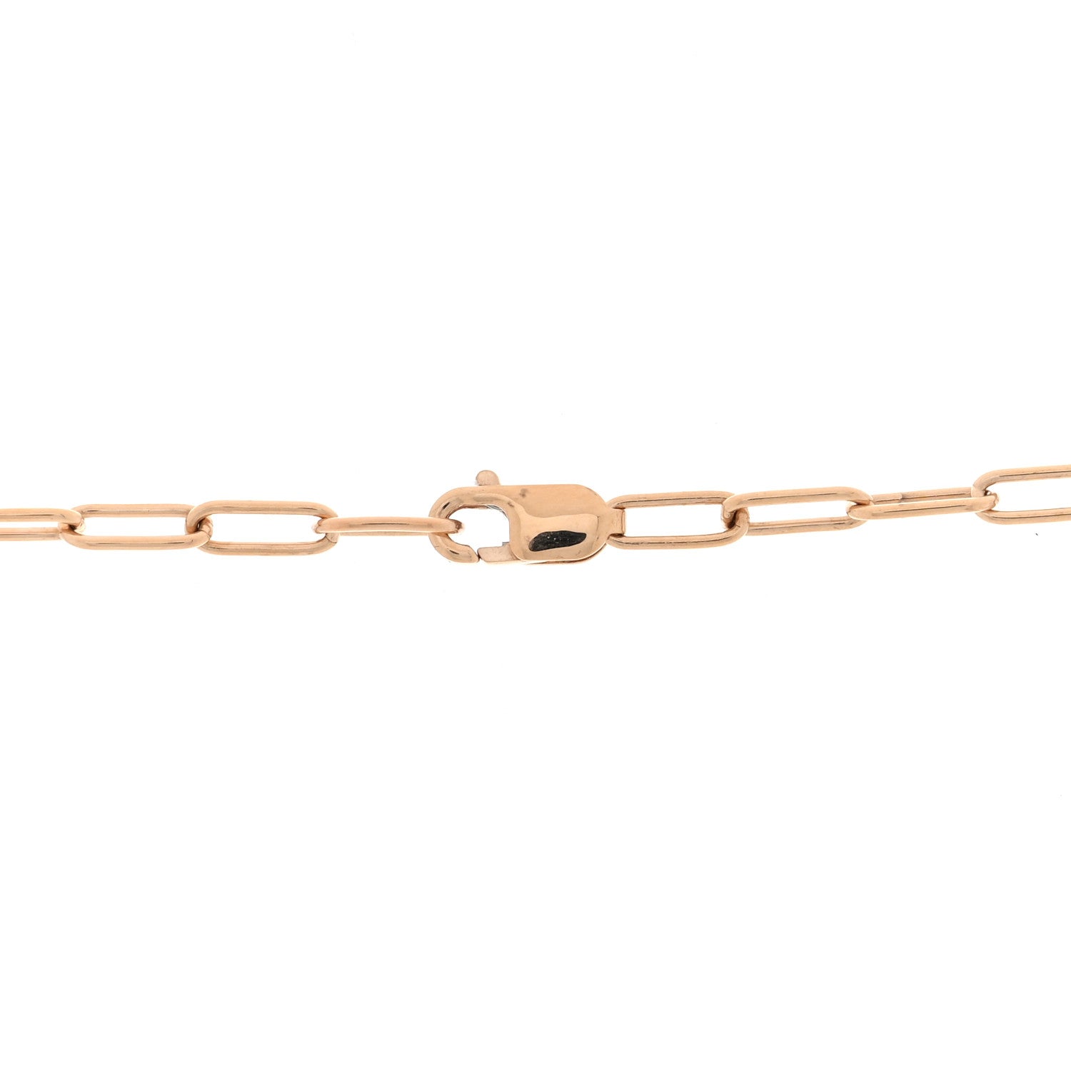 Tiffany 18K Rose Gold Diamond Medium Lock Pendant Necklace 5 of 6