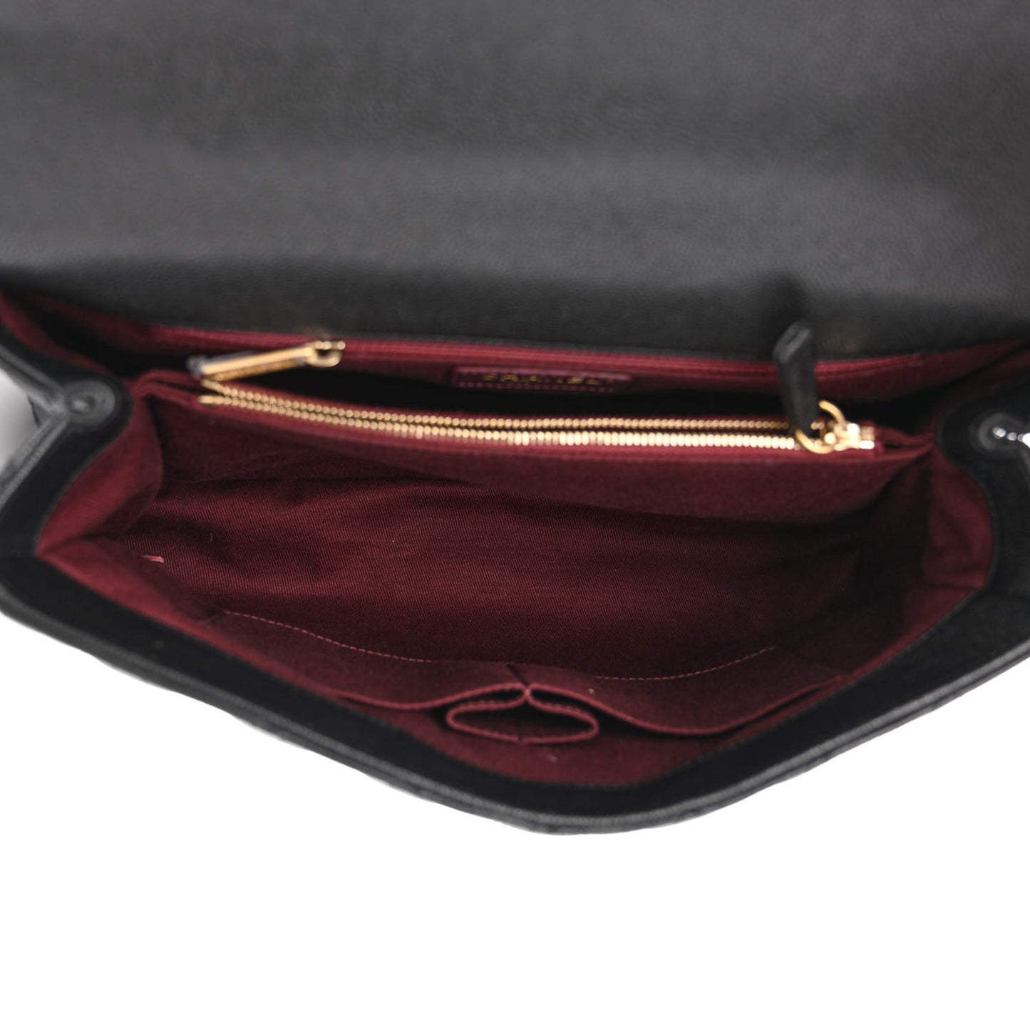 Caviar Quilted Medium Coco Handle Flap Black