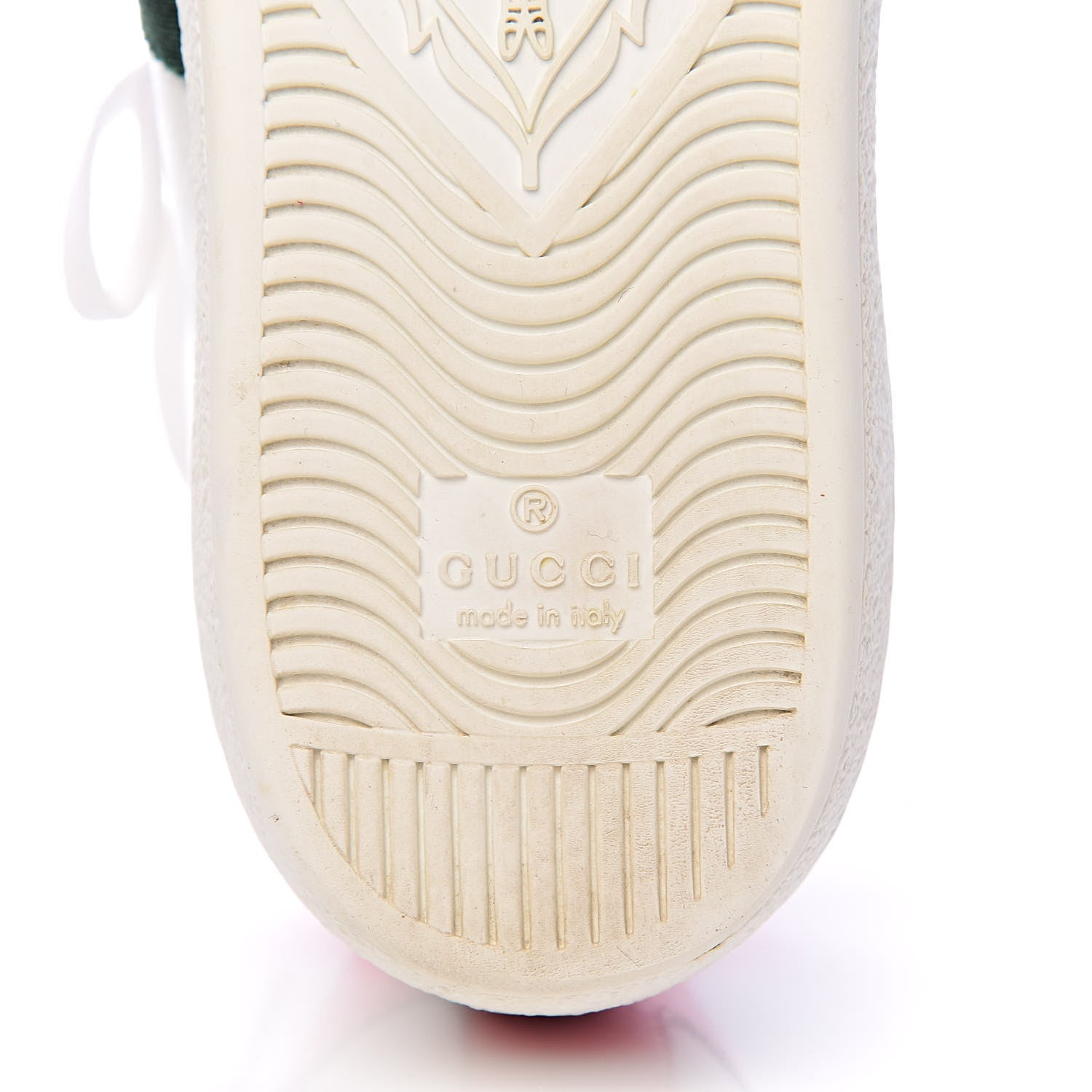 Gucci Calfskin Web Heart Embroidered Womens Ace Sneakers 37 White 9 of 13