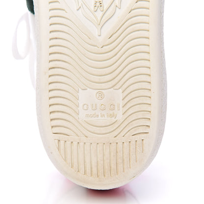 Gucci Calfskin Web Heart Embroidered Womens Ace Sneakers 37 White 9 of 13