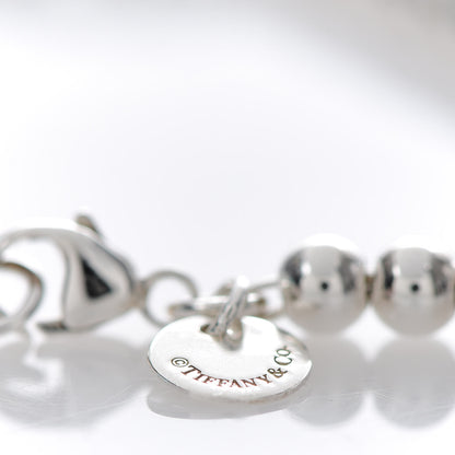 Tiffany Sterling Silver 4mm Bow Bead Bracelet 5 of 6