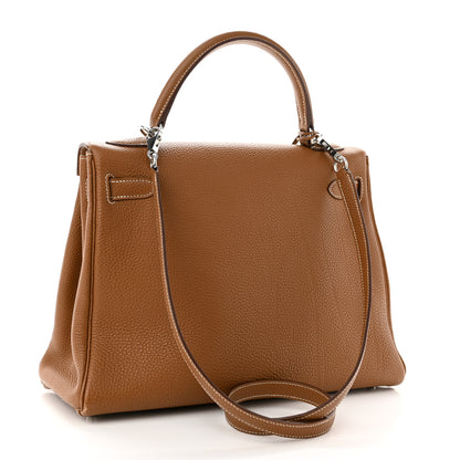 Hermes Togo Kelly Retourne 32 Gold 3 of 9