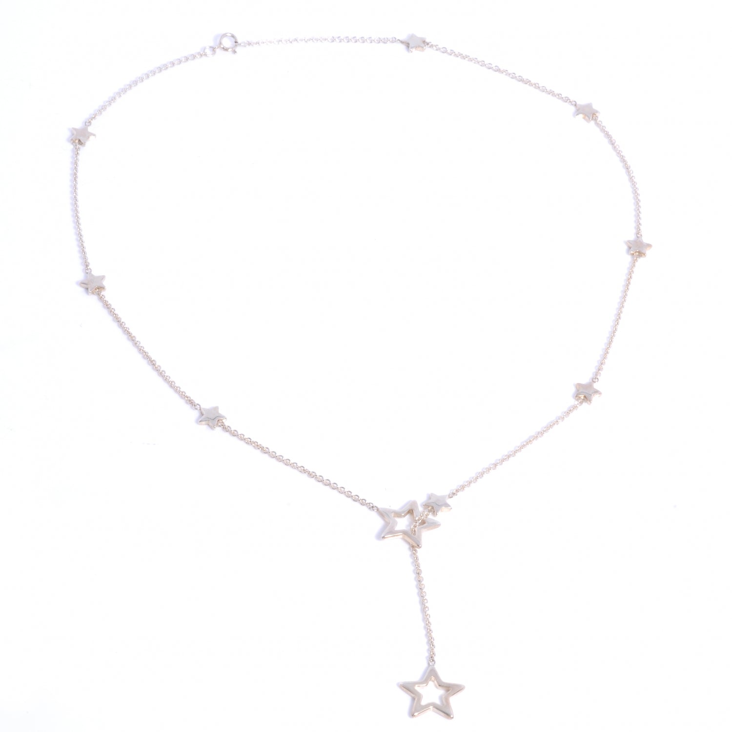 Tiffany Sterling Silver Star Lariat Necklace 3 of 5