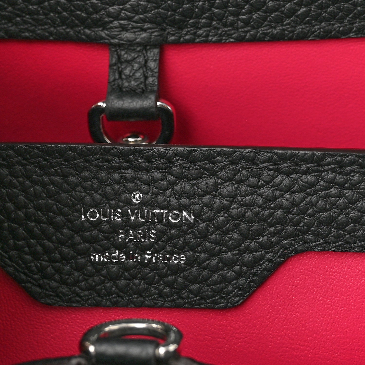 Louis Vuitton Taurillon Snakeskin Capucines PM Black 6 of 9