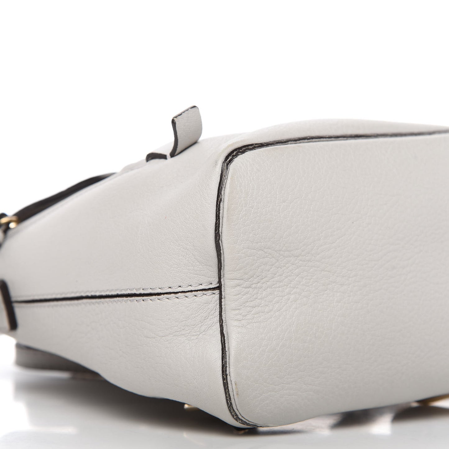 Suede Calfskin Mini Faye Backpack Airy Grey
