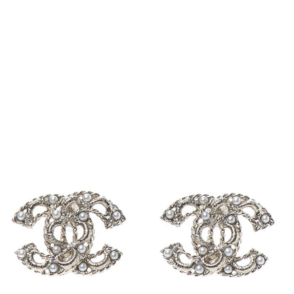 Chanel Pearl CC Earrings Gold 1 of 4