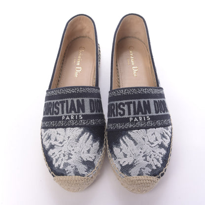 Christian Dior Canvas Tie and Dior Embroidered Granville 15mm Espadrilles 38.5 Denim 6 of 10