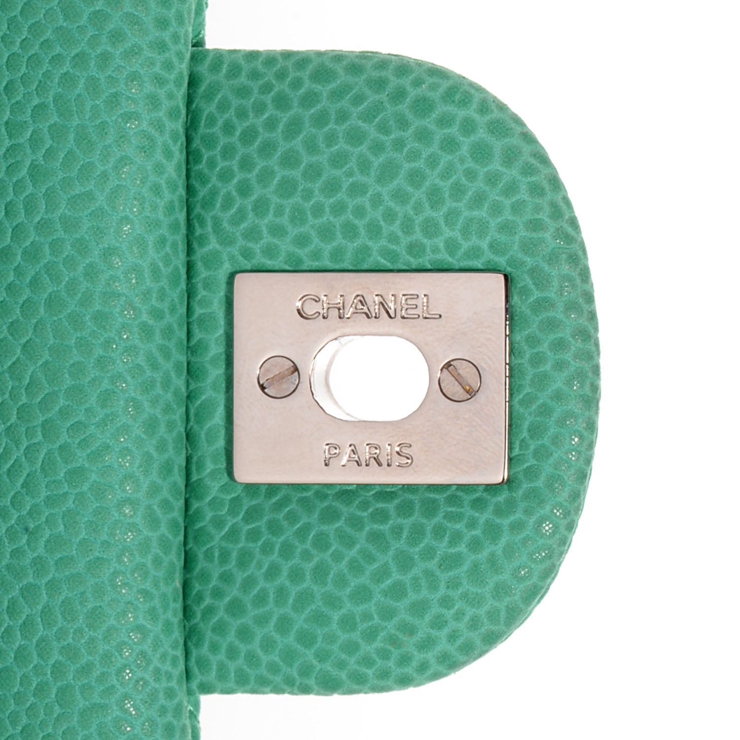 Chanel Iridescent Caviar Quilted Mini Square Flap Green 6 of 8