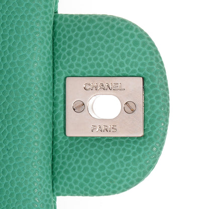 Chanel Iridescent Caviar Quilted Mini Square Flap Green 6 of 8