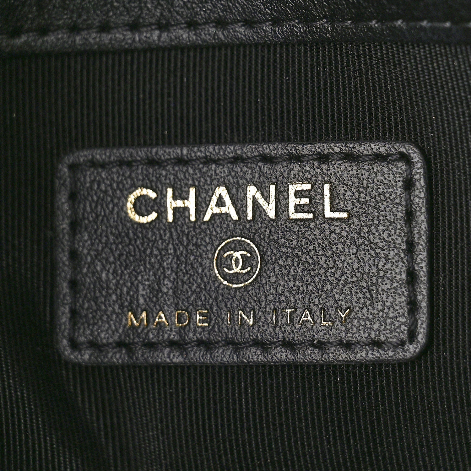 Chanel Tweed Shearling Quilted Chanel Cosmetic Pouch White Black 6 of 8