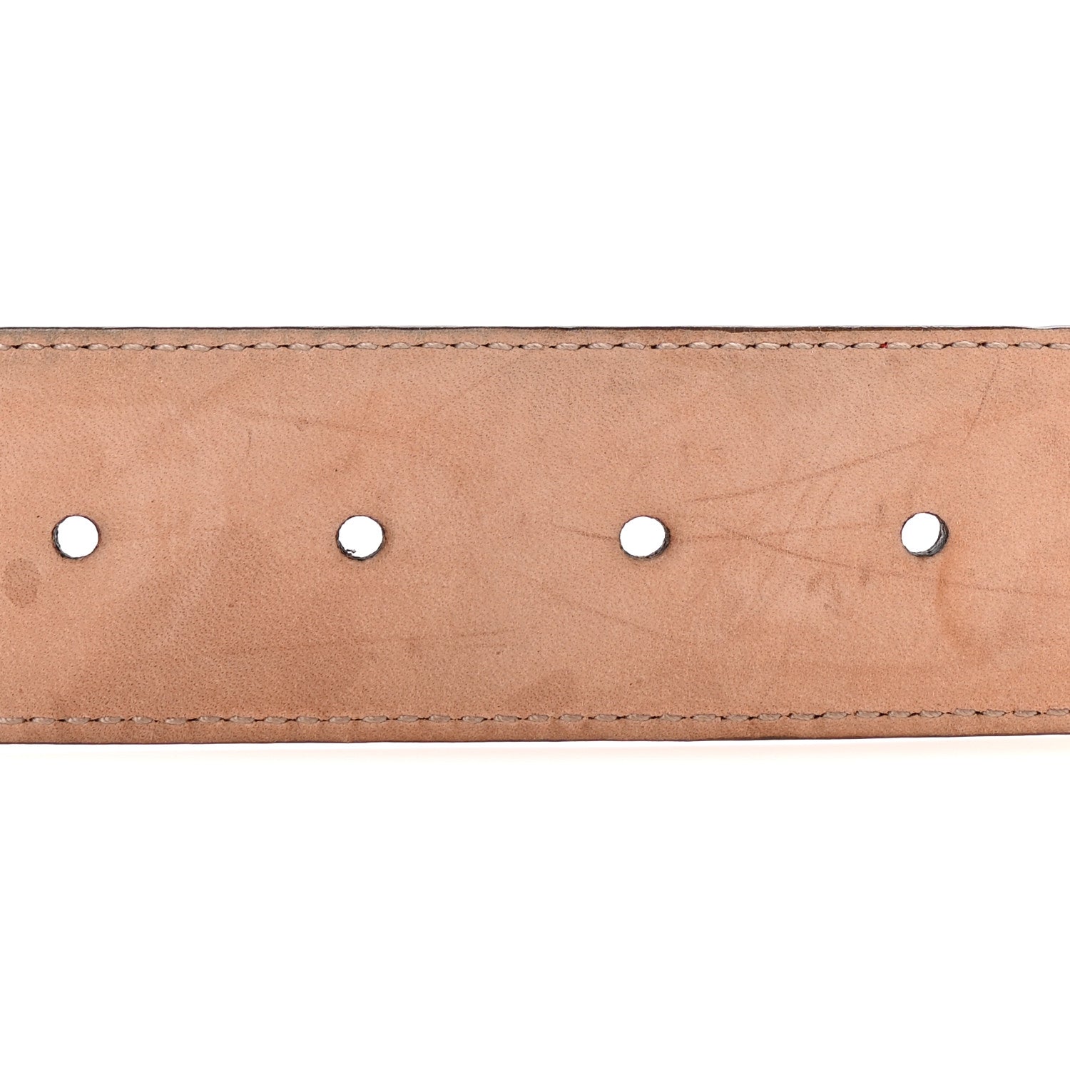 Gucci Guccissima Signature Interlocking G 37mm Belt 80 32 Hibiscus Red 4 of 6