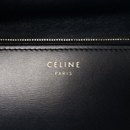 Celine Box Calfskin Medium Classic Box Flap Bag Navy 5 of 9