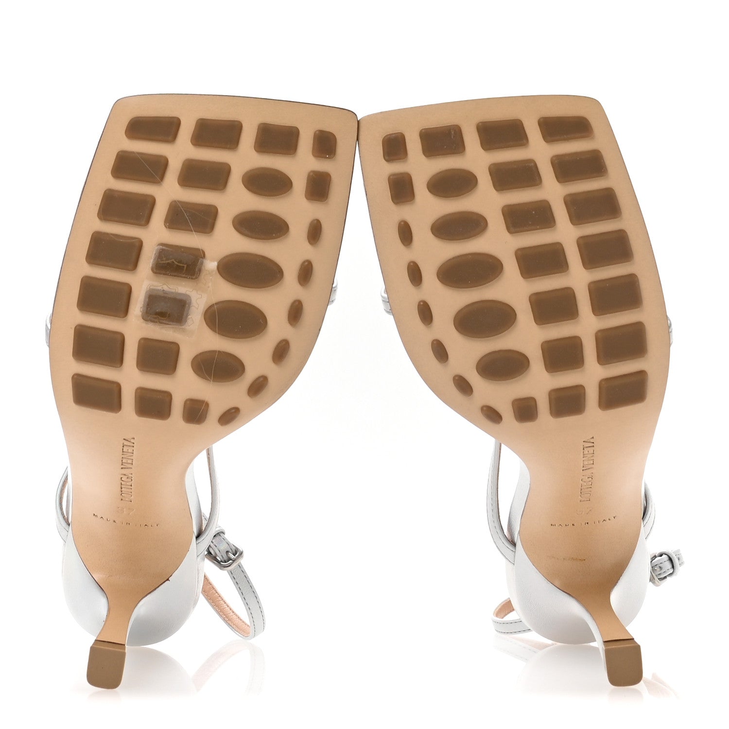 Bottega Veneta Laser Nappa Stretch Multi Strap 90mm Sandals 37.5 Moon Drop 6 of 8