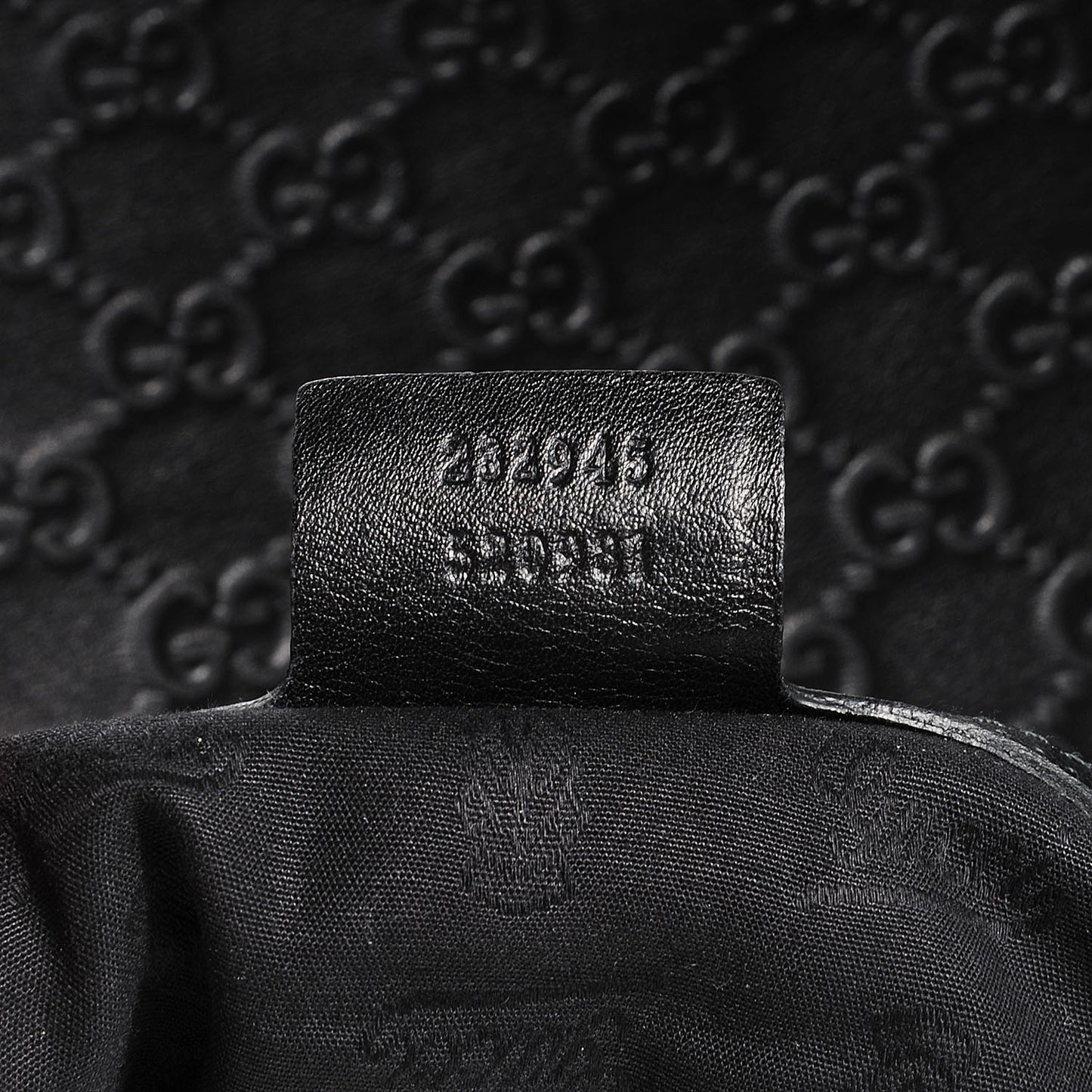 Guccissima GG Twins Large Hobo Black