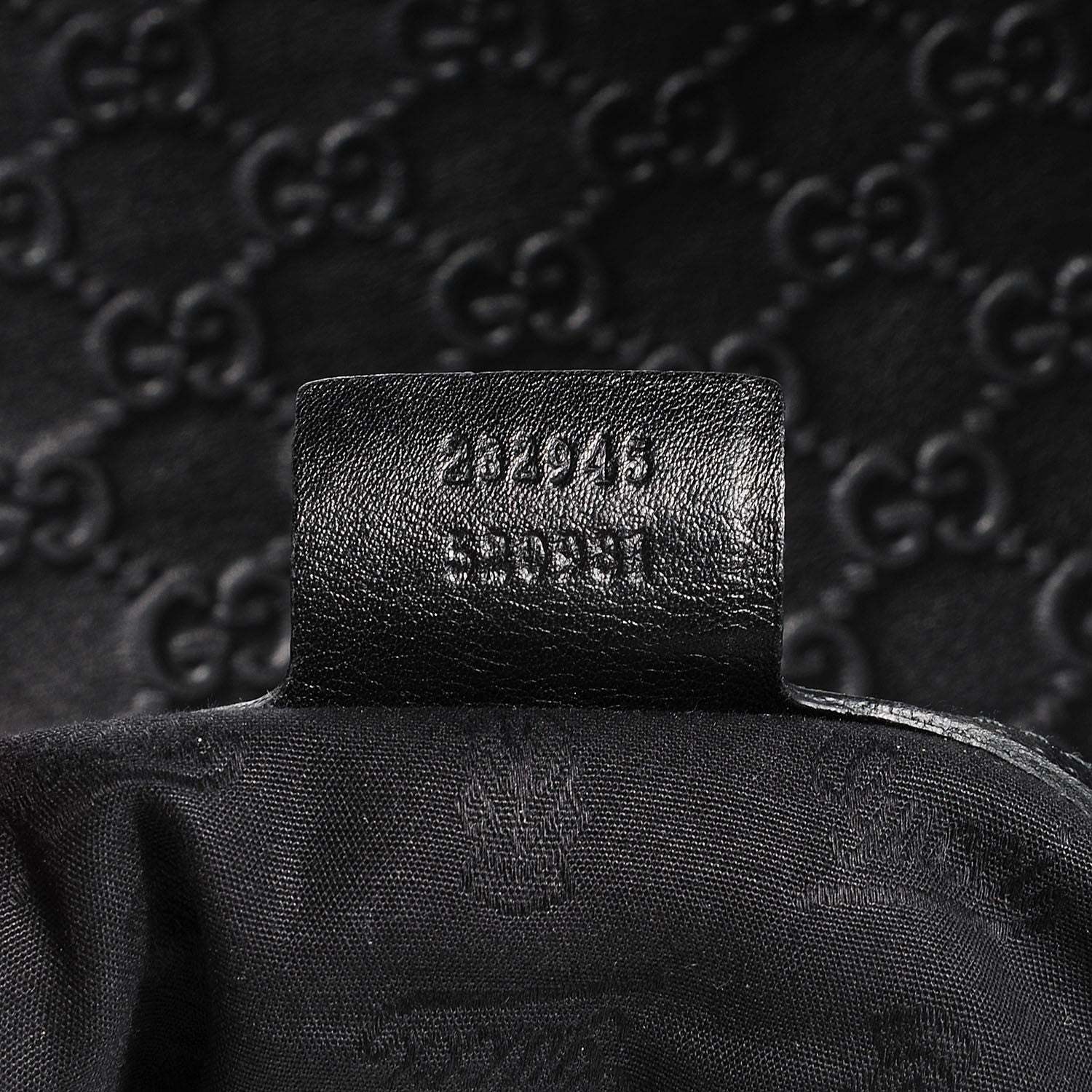 Gucci Guccissima GG Twins Large Hobo Black 6 of 9
