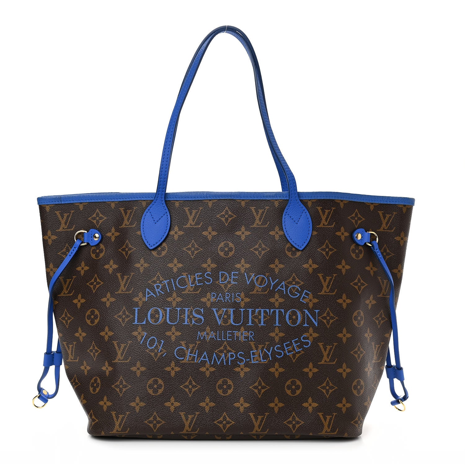 Louis Vuitton Monogram Articles de Voyage Ikat Neverfull MM Grand Blue 1 of 12