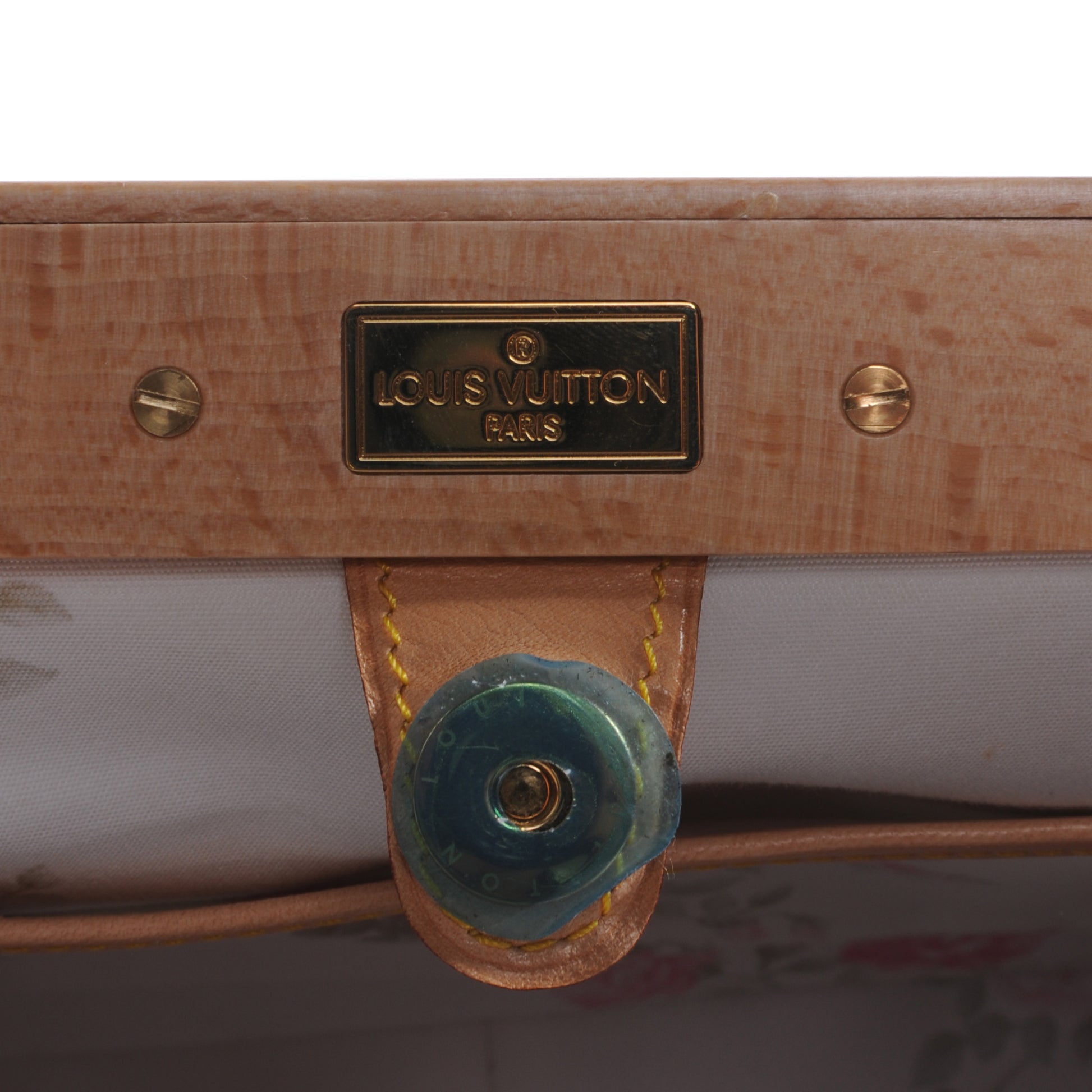 Louis Vuitton Silk Satin Monogram Multicolor Abelia White 6 of 7