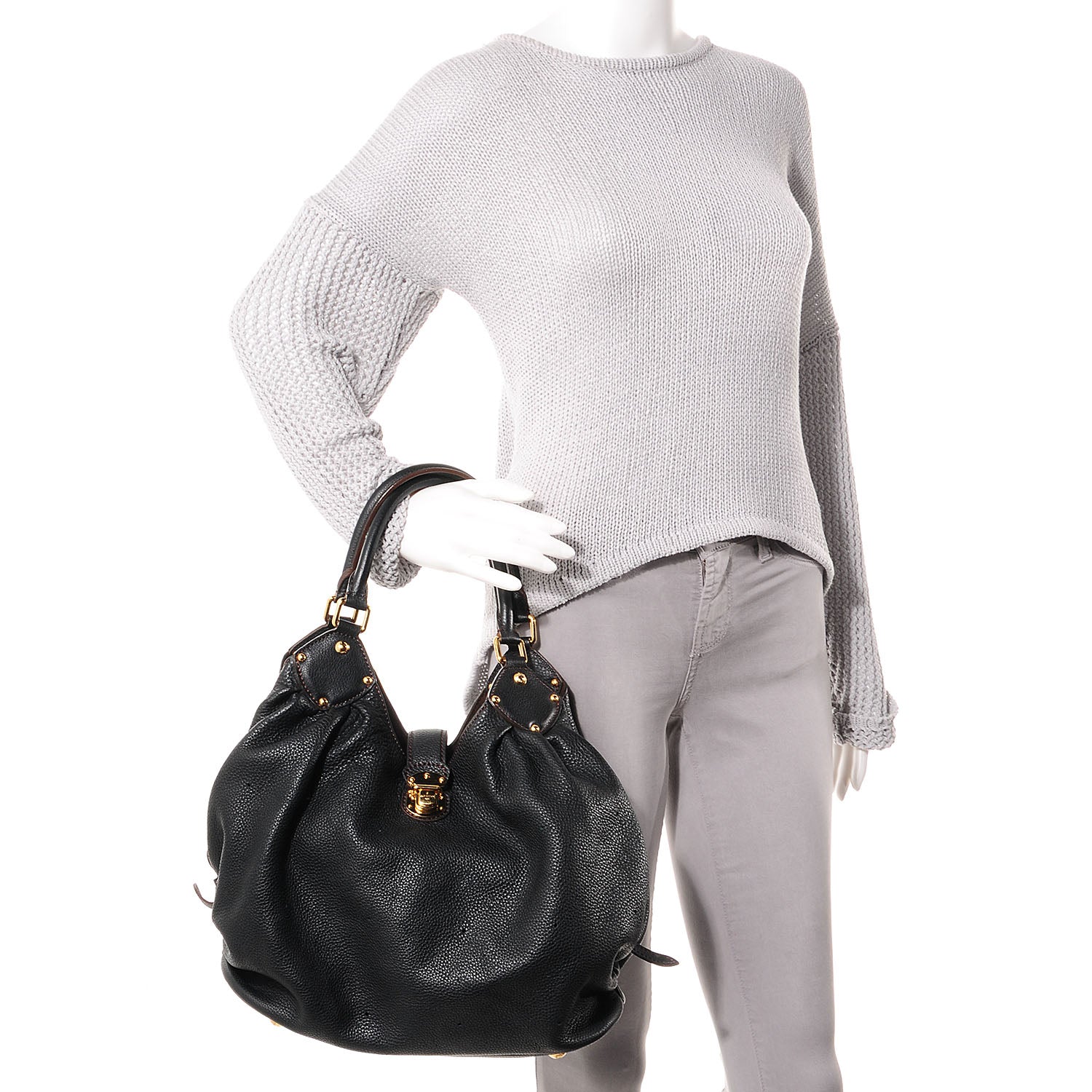 Louis Vuitton Mahina L Black 2 of 7