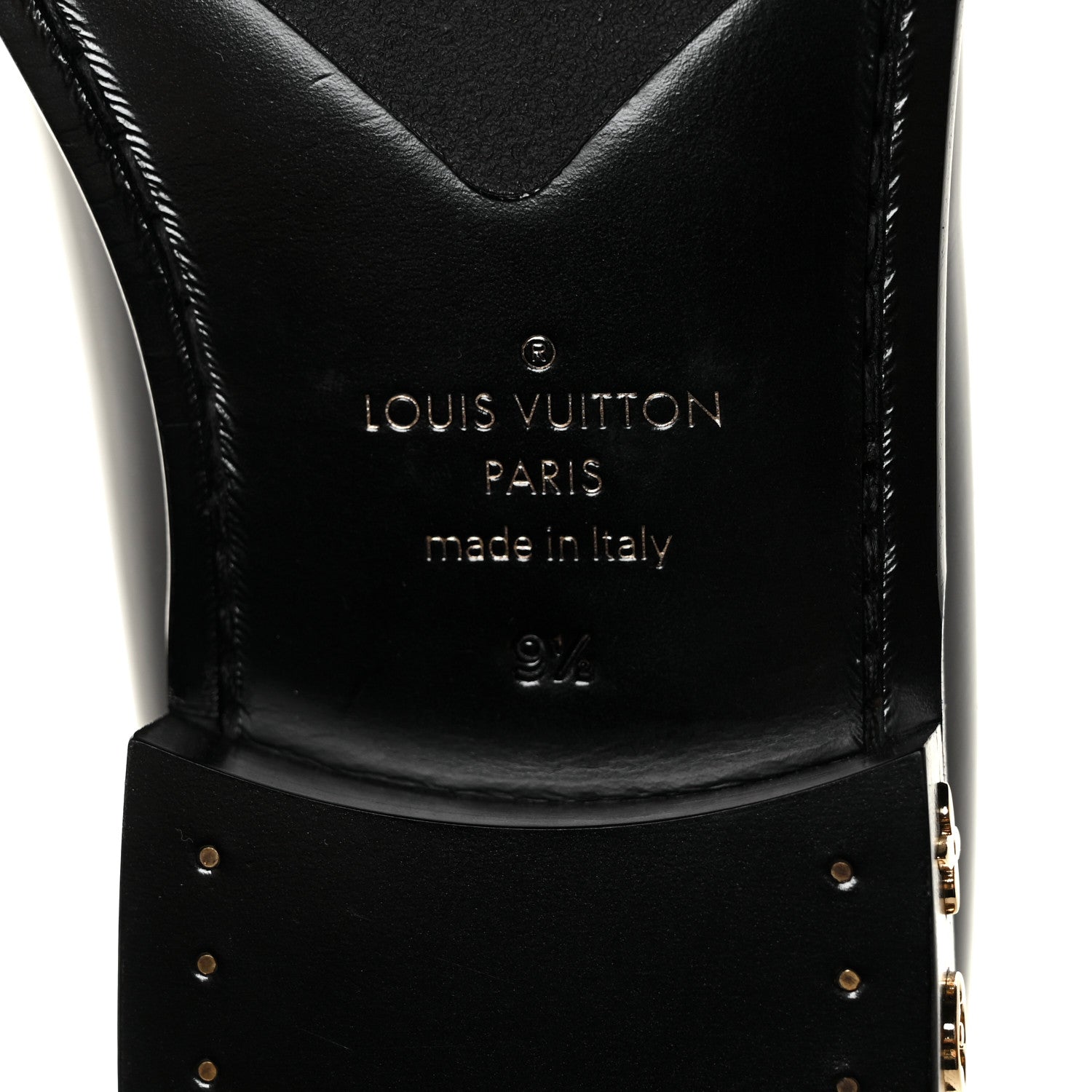 Louis Vuitton X NBA Calfskin Mens Loafers 9.5 Black 6 of 9